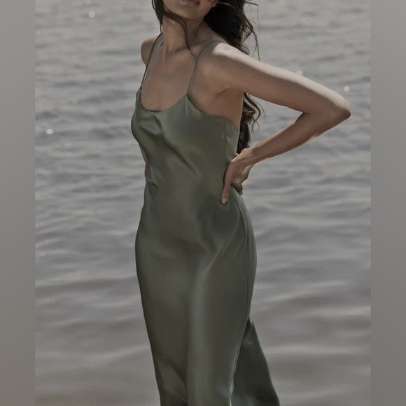 Anine Bing Chloe Artichoke Silk Dress - Picture 2 of 7